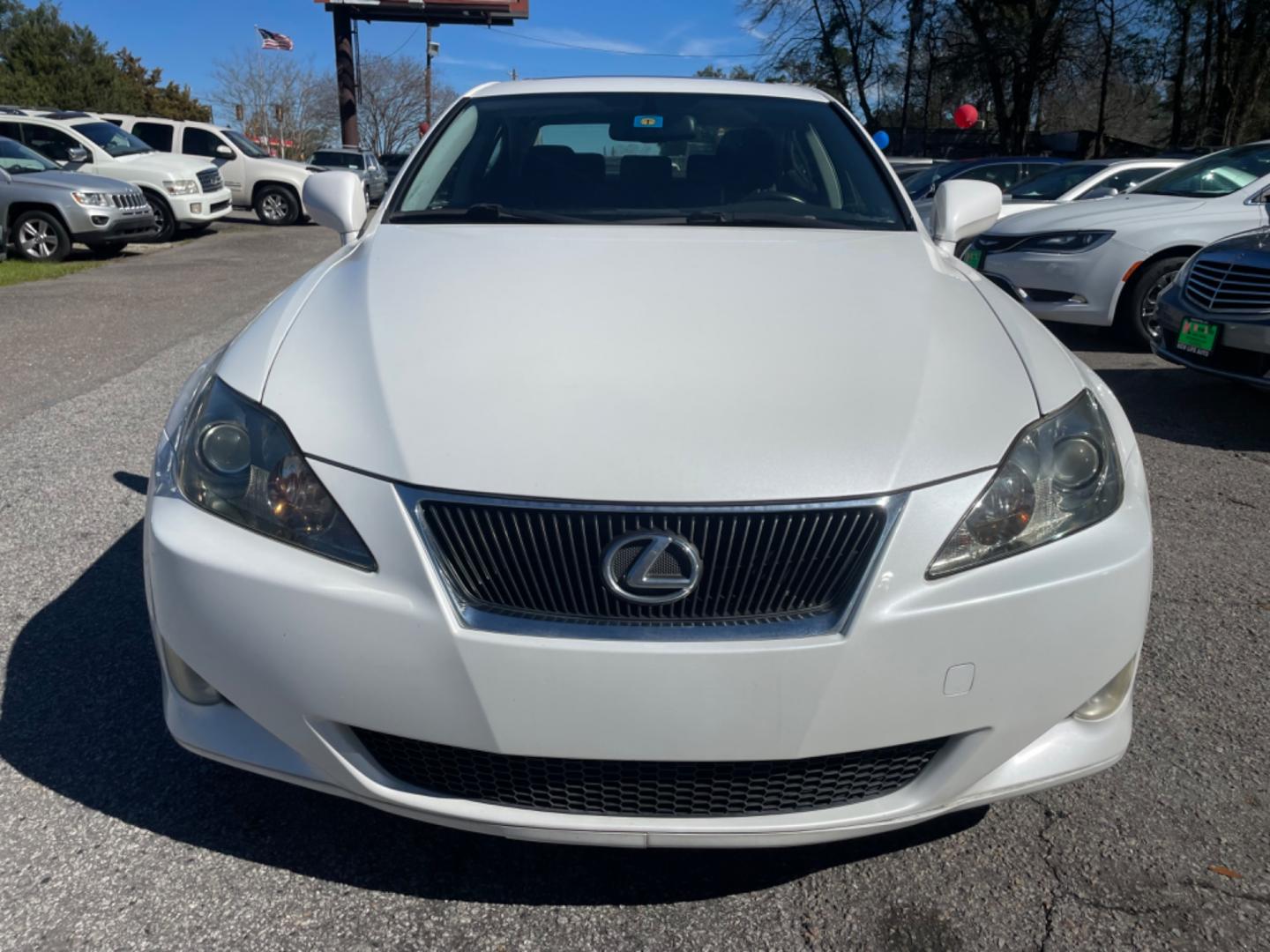 2007 WHITE LEXUS IS 250 BASE (JTHBK262372) with an 2.5L engine, Automatic transmission, located at 5103 Dorchester Rd., Charleston, SC, 29418-5607, (843) 767-1122, 36.245171, -115.228050 - Photo#1